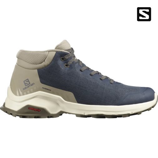 Navy / Khaki Salomon X Reveal Chukka CSWP Men's Winter Boots | PH 30976Q